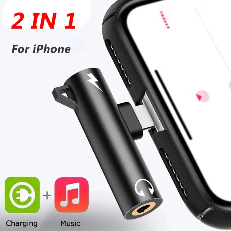 Earphone Splitter Jack - Adaptador divisor 2 en 1 para