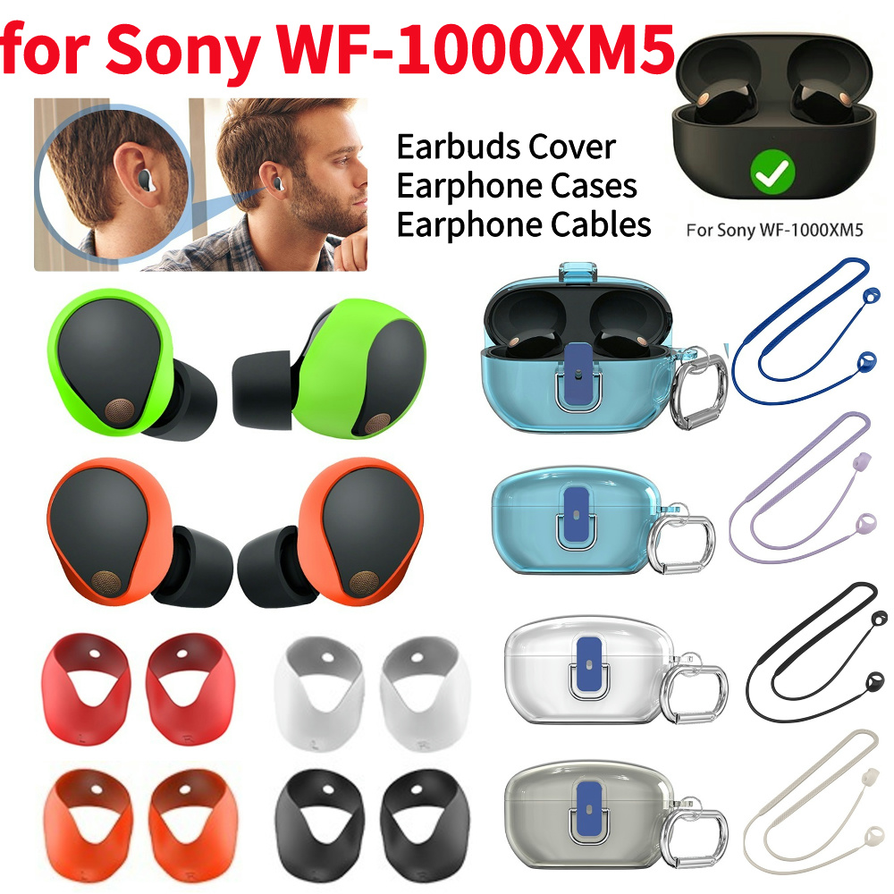Sony Headphone Wf-1000Xm5 - Cubierta de silicona para auriculares, accesorios